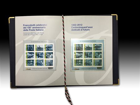 [REPUBBLICA] 2012Lamine d'argento. "150° anniversario delle Poste Italiane",...