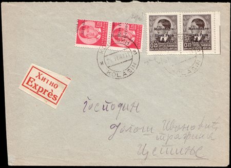 [MONTENEGRO] 1941 (24 giu.)Occupazione italiana.Busta spedita per espresso da...