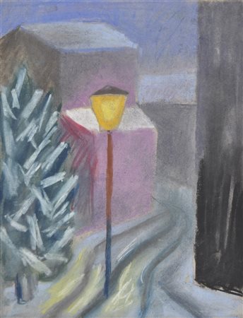 Salvo (Leonforte 1947 - Turin/Torino 2015) "e Victoria";Pastello su cartone,...