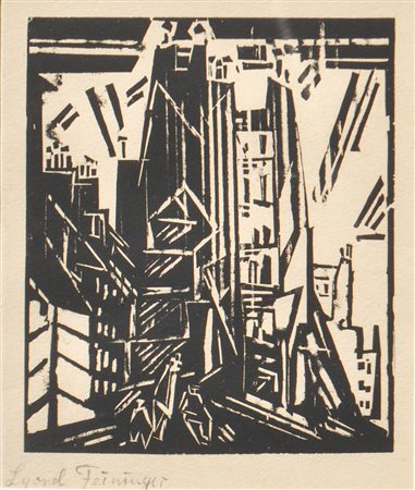 Lyonel Feininger (New York 1871 - 1956) Rue St. Jacques Paris,...