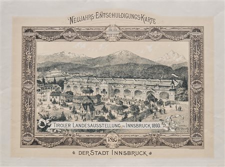 - Neujahrs-Entschuldigungs-Karte der Stadt Innsbruck 1893;(Tiroler...