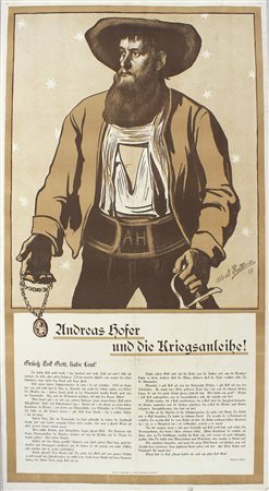 Albert Plattner (Zirl 1869 – Innsbruck 1919) Plakat „Andreas Hofer und die...