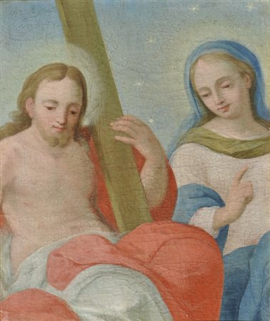 Josef Adam Mölk (Wien/Vienna 1718 – 1794) Der Auferstandene mit Maria;Öl auf...