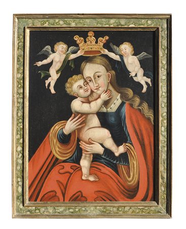 Lukas Cranach Nachfolger, 18. Jh. Madonna mit Kind;Öl auf Leinwand, 63,5 x 48...