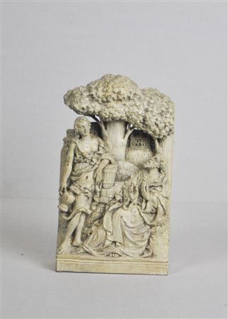 Alois Bacher Christus am Brunnen;Holz, Höhe 20 cm Signiert