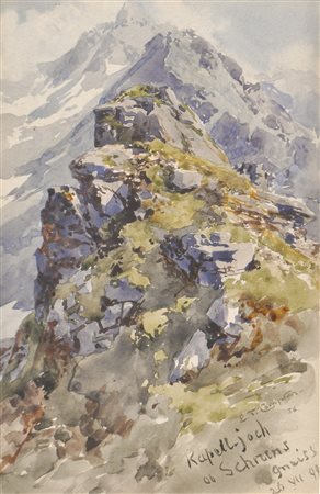 Edward Theodore Compton (London 1849 – Feldafing 1921) Kapelljoch ob Schruns,...