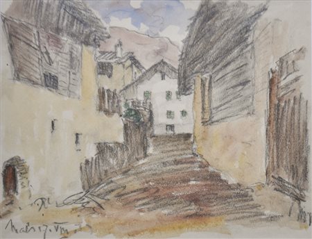 Josef Mahlknecht Mals (Bozen/Bolzano 1886 – Meran/Merano 1953);Kohle,...
