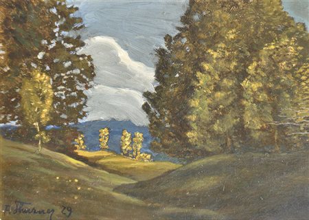 Franz Thurner (Meran/Merano 1899 – Innsbruck 1987) Herbstlandschaft in Tirol,...