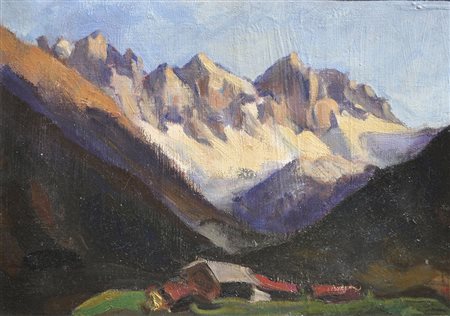 Josef Arnold Kalkkögel;Verso: Stillleben Öl auf Karton, 48 x 34,7 cm, gerahmt...