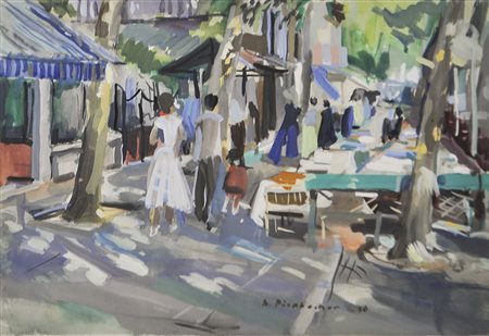 Sigfried Pörnbacher (Olang 1914 – Bruneck 2006) Lido von Venedig,...