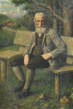 Bernhard Schmidt Franz von Defregger in St. Lorenzen, 1910;Öl auf Leinwand,...