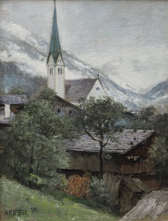 Alexander Koester (Bergneustadt 1864 – München 1932) Rein in Taufers;Öl auf...