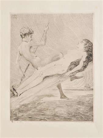 Max Klinger (Leipzig 1857 – Großjena 1920) Fine, 1915;Radierung, 23 x 18 cm...