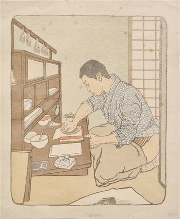 Emil Orlik (Prag/Praga 1870 – Berlin 1932) Japanischer Drucker,...