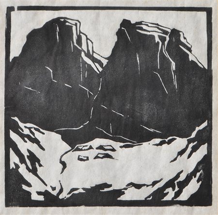 Andreas Einberger (Kamsach 1878 – Telfs 1952) Ampmoosalm im...