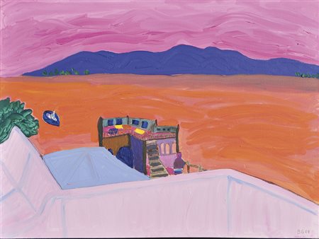 Bernd Gänsbacher Aussicht von Udaipur Indien, 2008;Acryl auf Leinwand, 60 x...