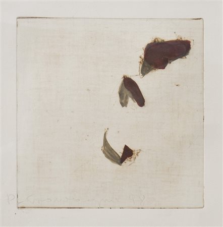Peter Krawagna (* Klagenfurt 1937) Ohne Titel, 1998;Überarbeitete Radierung,...