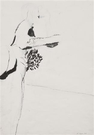 Klaus Stephan (* Wien/Vienna 1964) Stehendes Mädchen, 2001;Mischtechnik auf...