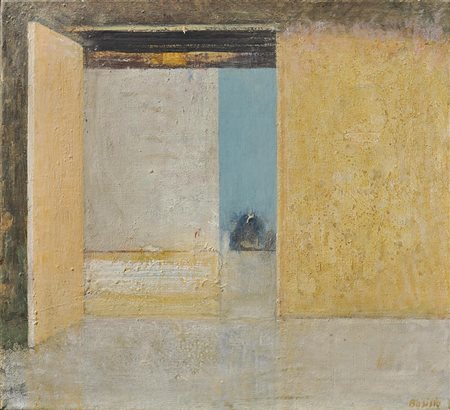 Robert Bosisio Ohne Titel, 1998;Öl auf Leinwand, 50 x 55 cm, gerahmt...