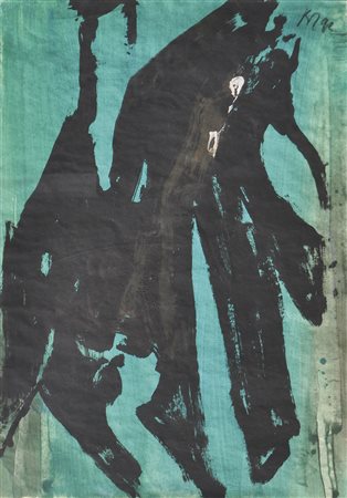 Peter Blaas (* München/Monaco di Baviera 1942) Pflanze, 1992;Tempera, 59,5 x...