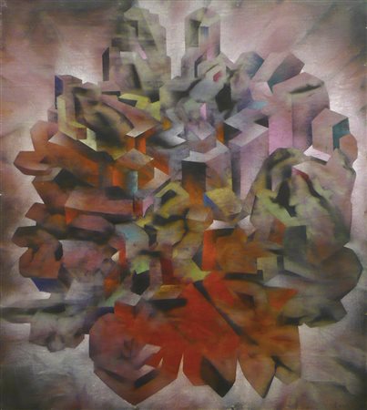 Marcello Jori (* Meran/Merano 1951) Giacimento, 2003;Mischtechnik auf Holz,...