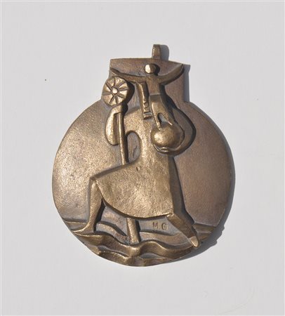 Martin Gundolf (Wenns 1928 – Telfs 2003) Hl. Christophorus, um 1980;Bronze,...