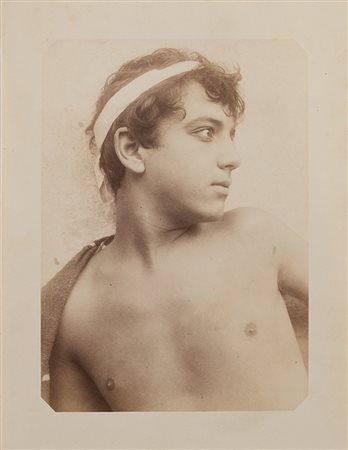 WILHELM VON GLOEDEN (1856 - 1931) Giovane ragazzo siciliano, anni 1890 Stampa...