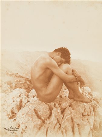 WILHELM VON GLOEDEN (1856 - 1931) Caino, 1902 ca. Stampa vintage su carta...