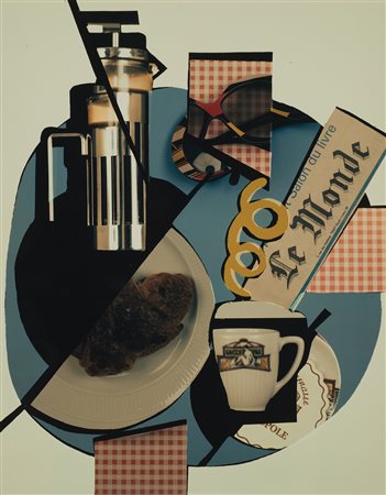 ALFA CASTALDI (1926 - 1955) La Coupole, 1990 Polaroid 21,5 x 27,5 cm Timbro...