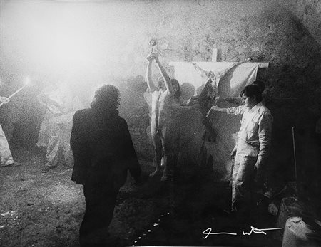 HERMANN NITSCH (1938) Aktion n.50, 1975 Stampa vintage alla gelatina ai sali...