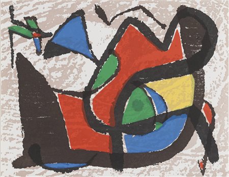 JOAN MIRO' (Barcellona 1893 - Palma di Maiorca 1983) Mirò Graveur IV, 1981...