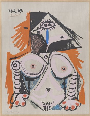 PABLO PICASSO (Malaga 1881 - Mougins 1973) Ritratto immaginario, 1969...