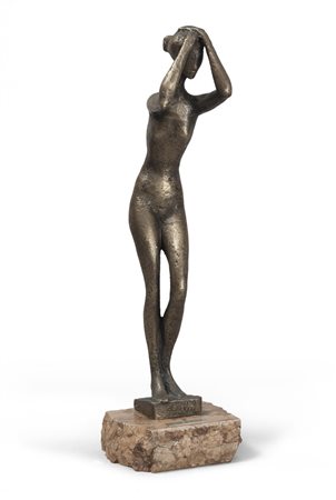 MILOS BORC (Repubblica Ceca 1912 - Trento 2001) Figura femminile Scultura in...