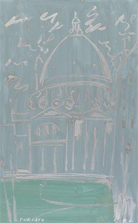 GIULIO TURCATO (Mantova 1912 - Roma 1995) Venezia, 1965 Olio su tela, cm. 80...