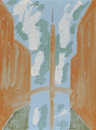 GIULIO TURCATO (Mantova 1912 - Roma 1995) Canale di Venezia, 1965 Olio su...