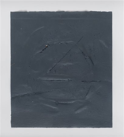 GIOVANNI CAMPUS (Olbia 1929) Determinazione della forma, 1985 Tecnica mista...