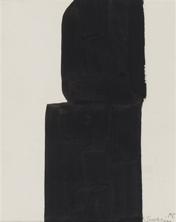 LORENZO GUERRINI (Milano 1914 - Roma 2002) Senza titolo, 1975 Tempera su...