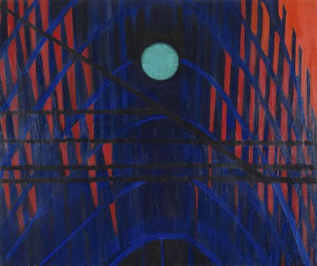 TITINA MASELLI (Roma 1924 - 2005) Palazzo e semaforo, 1962-1976 Acrilico su...