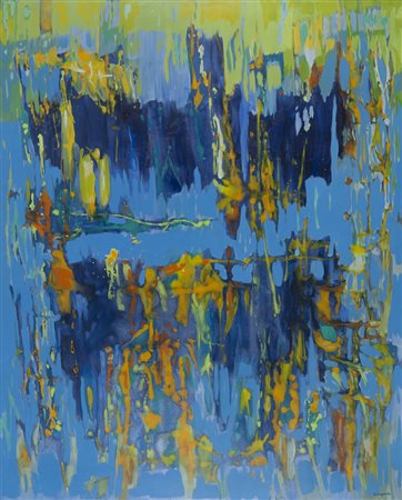 ANTONIO COPRORA (Tunisi 1909 - Roma 2004) Enigmatica luce, 1980 Olio su tela,...