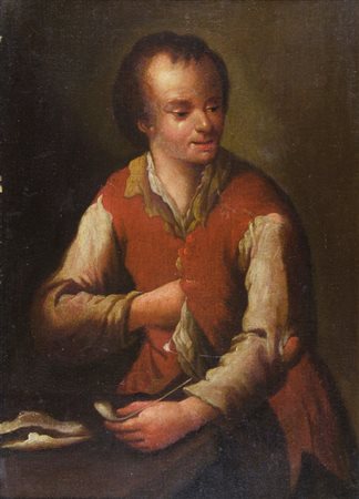 Ambito di Antonio Cifrondi 1656-1730 "Fumatore di pipa" cm. 60x42 - olio su...