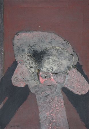 Bruno Chersicla Trieste 1937-2013 "Pittura XXIX 62" cm. 100x70 - olio su tela...