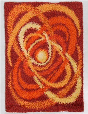 MANIFATTURA ITALIANA Tappeto anni 60/70 . -. Cm 130,00 x 170,00.