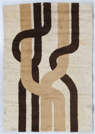 MANIFATTURA ITALIANA Tappeto anni 60/70 . -. Cm 170,00 x 240,00.