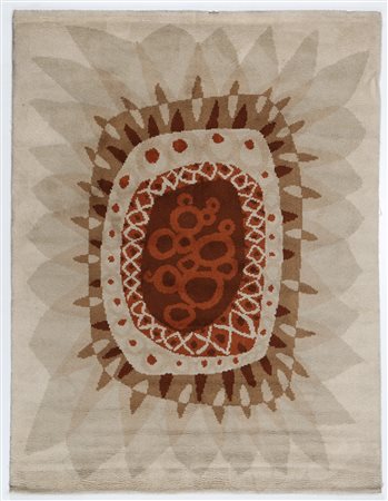 MANIFATTURA ITALIANA Tappeto in lana anni 70°. -. Cm 230,00 x 176,00.