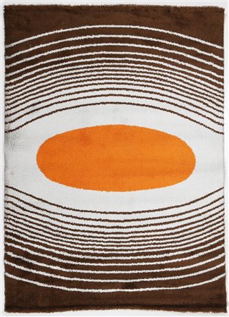 MANIFATTURA ITALIANA Tappeto in lana anni 70°. -. Cm 235,00 x 169,00.