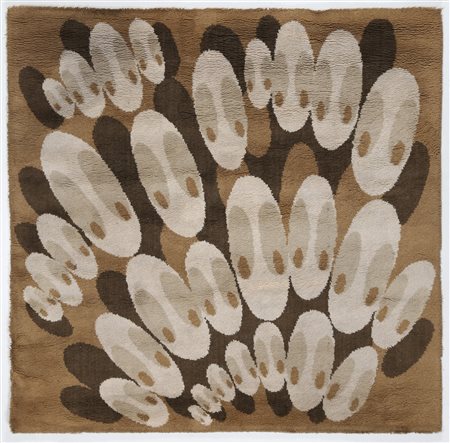 MANIFATTURA ITALIANA Tappeto in lana anni 70°. -. Cm 200,00 x 203,00.