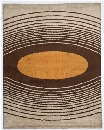 MANIFATTURA ITALIANA Tappeto in lana anni 70°. -. Cm 217,00 x 170,00.