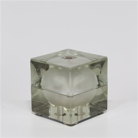 MENDINI ALESSANDRO (n. 1931) Lampada da tavolo in vetro e metallo, mod....