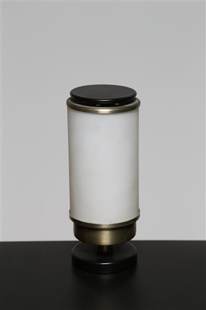 TORLASCO OSCAR Lampada da tavolo in metallo laccato ottone e vetro opalino,...