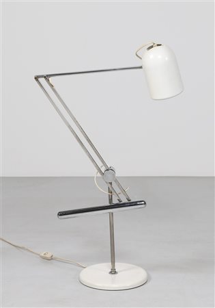 REGGIANI GOFFREDO Lampada da tavolo con contrappeso in metallo cromato, per...